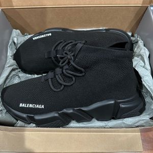 Balenciaga speed shoes black size 12
